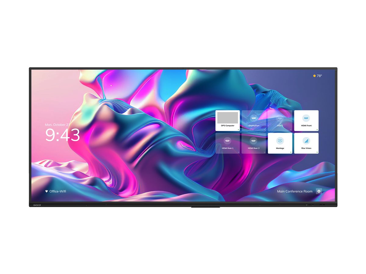 Avocor E92-series 92" 5K LED interactive touch display