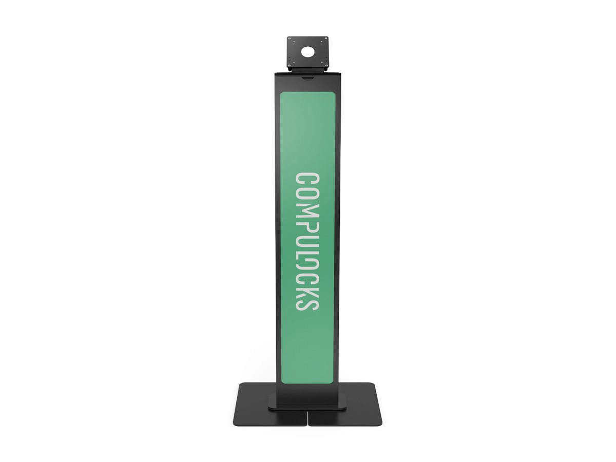 Compulocks Brandable VESA Floor Stand for Screens Up to 32 Inches stativ - for LCD display - brandbar, med stor baseplade - sort