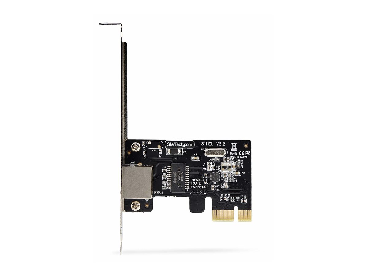 Startech 1-Port Gigabit PCIe Network Adapter Card, TAA Compliant - network adapter - PCI Express x1 - Gigabit Ethernet x 1 - TAA Compliant