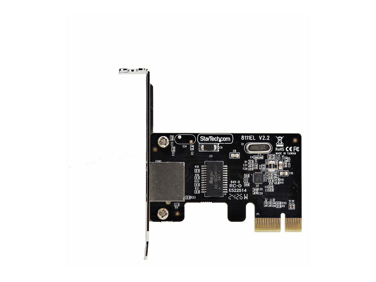 Startech 1-Port Gigabit PCIe Network Adapter Card, TAA Compliant - network adapter - PCI Express x1 - Gigabit Ethernet x 1 - TAA Compliant