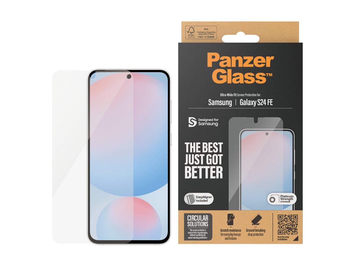 PanzerGlass® Screen Protector Samsung Galaxy S24 FE | Ultra-Wide Fit w. EasyAligner