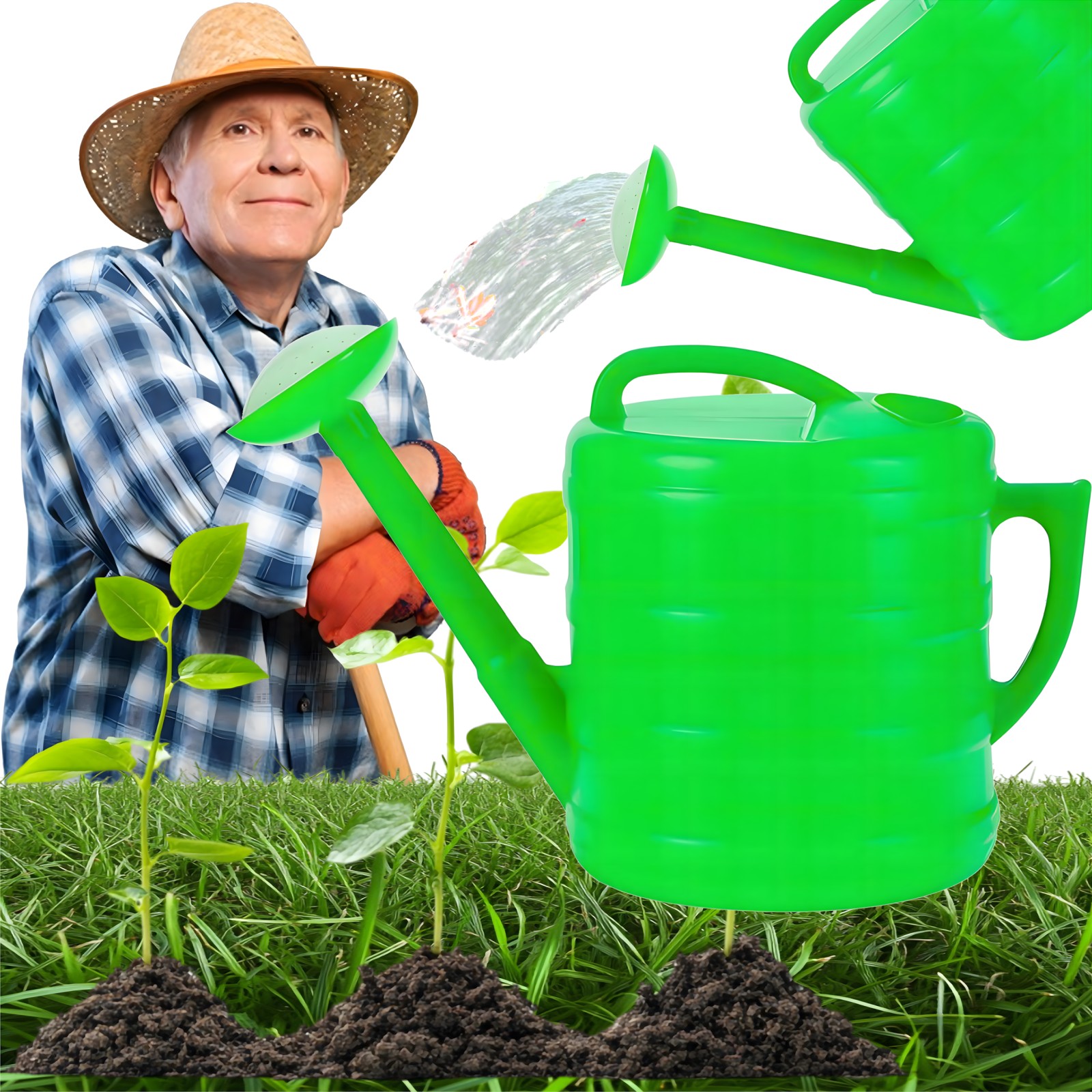 BLACK FOREST KONEWKA OGRODOWA 10L OWALNA PLASTIKOWA DO PODLEWANIA Z SITKIEM PODLEWACZKA