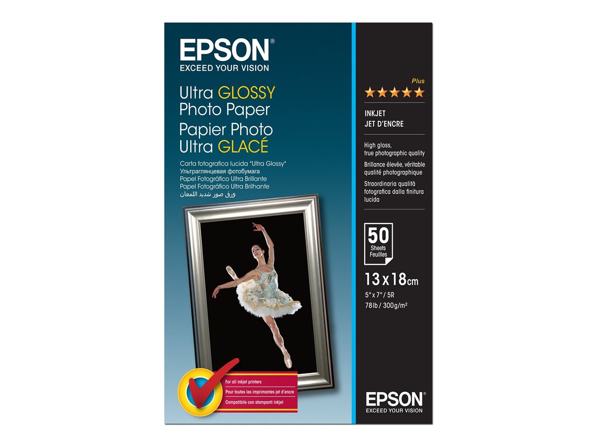 Epson Ultra Glossy Photo Paper - photo paper - glossy - 50 sheets - 130 x 180 mm