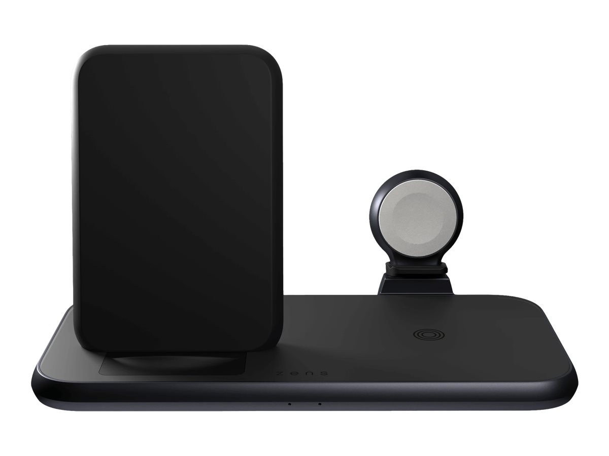 Zens Aluminum Series 4 in 1 wireless charging stand - + AC power adapter - USB - 45 watts