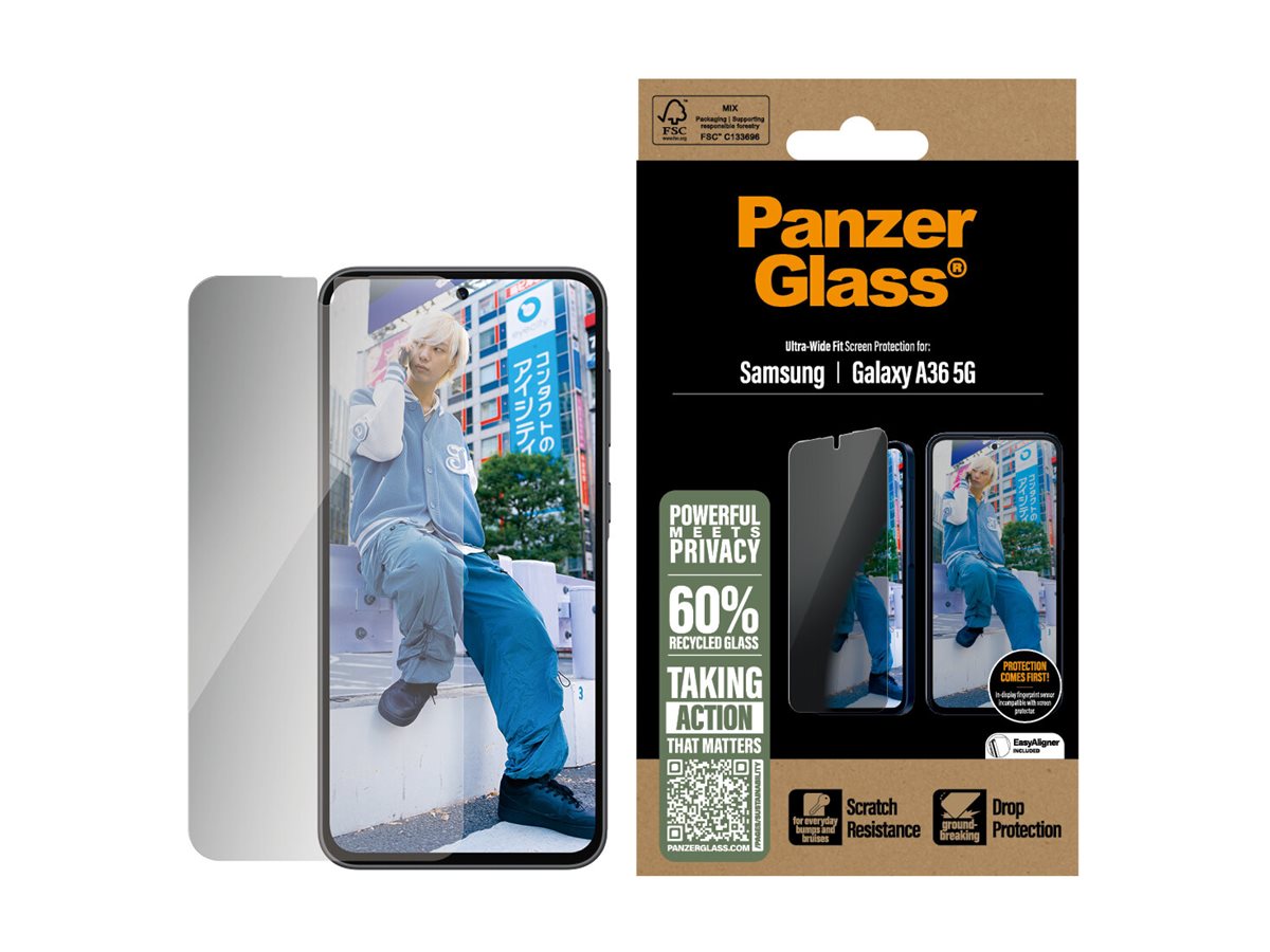 PanzerGlass® Privacy Screen Protector Samsung Galaxy A36 5G | Ultra-Wide Fit