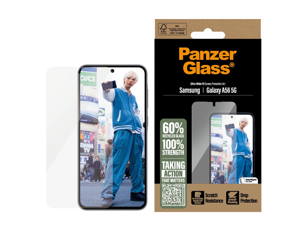 PanzerGlass® Screen Protector Samsung Galaxy A56 5G | Ultra-Wide Fit w. EasyAligner