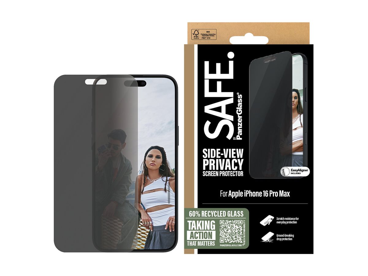 SAFE. by PanzerGlass® Privacy Screen Protector iPhone 16 Pro Max | Ultra-Wide Fit
