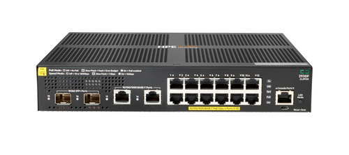 HPE Aruba 2930F 12G PoE+ 2G/2SFP+ - switch - 12 ports - Managed -