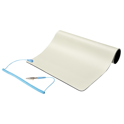 11X18IN ANTI STATIC MAT -WITH GROUNDING WIRE ANSI/ESD S 4.1