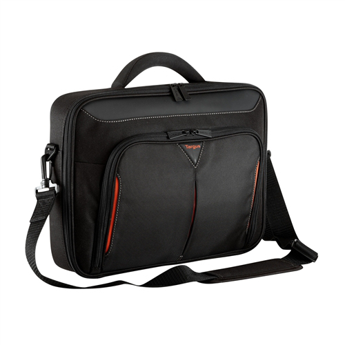 15 - 15.6 inch Classic+ Clamshell Laptop Bag - Black/Red