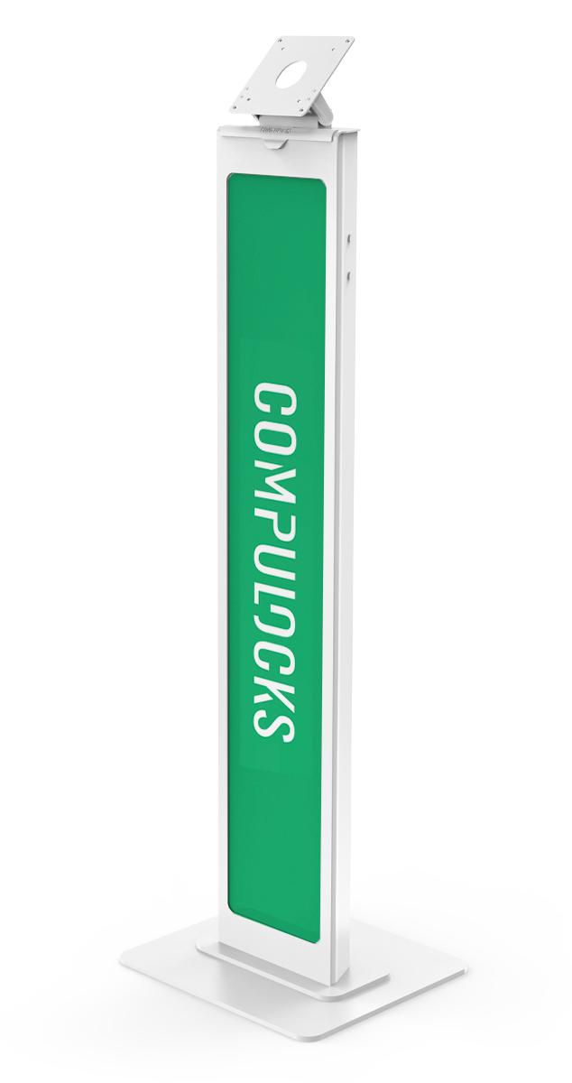 Tablet Floor Stand Mount BrandME White