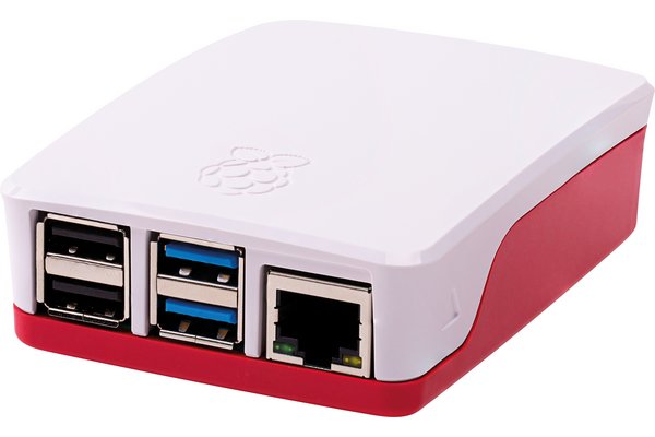 Pi Pi 4 Case Red White