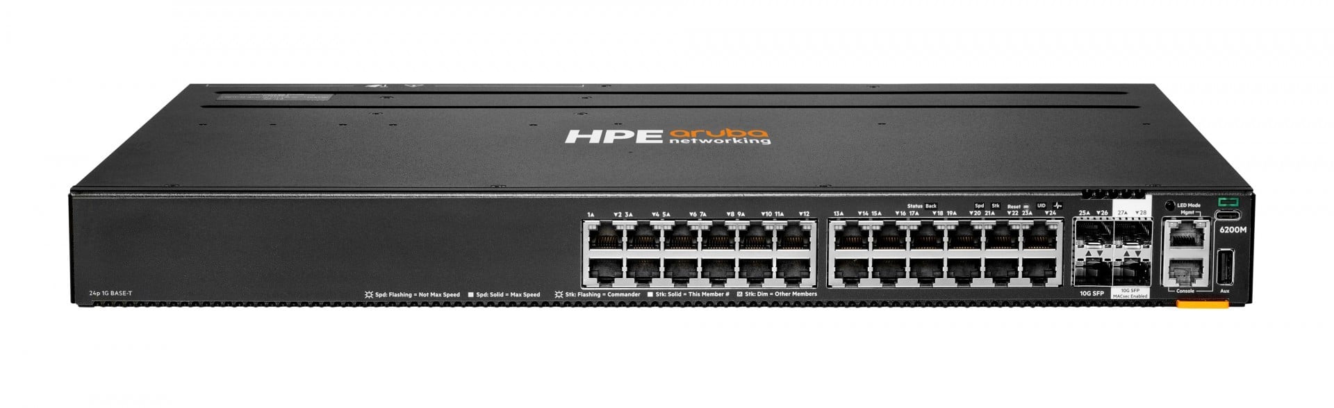 HPE Aruba 6200M 24G 4SFP+ Switch 24-Port Gigabit Network