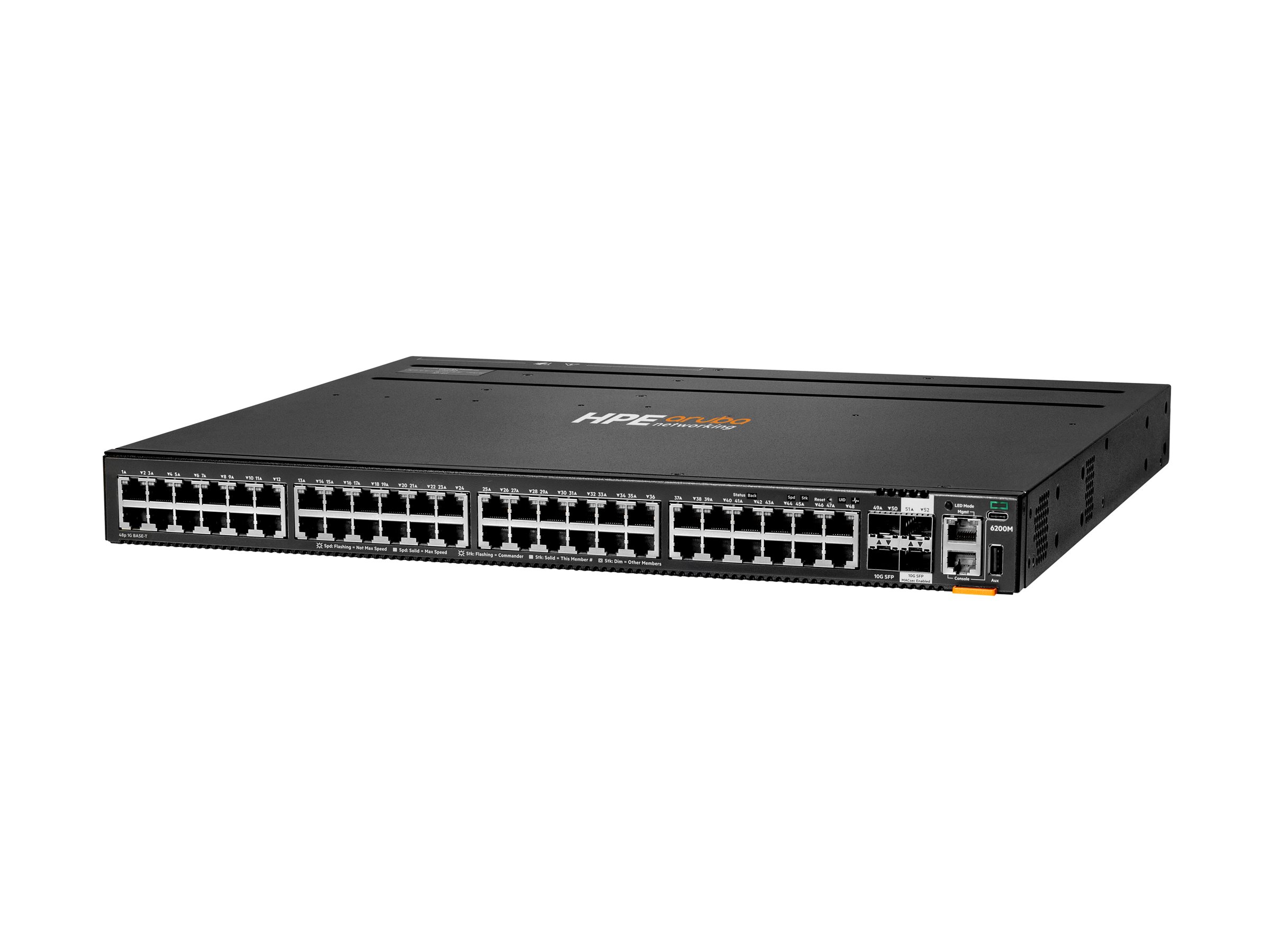 HPE Aruba 6200M 48G 4SFP+ Switch 48-Port Gigabit Network