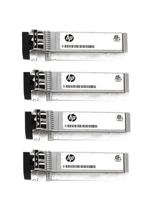 HP SFP+ transceiver module - GigE, iSCSI - 1000Base-T - RJ-45 (pack of 4)