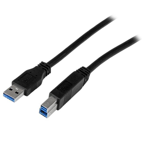 1M CERTIFIED SUPERSPEED USB 3 A-B CABLE - USB 3.0 CORD M/M