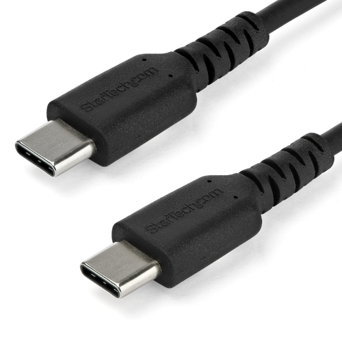 1M USB C CABLE BLACK HIGH QUALITY ARAMID FIBER