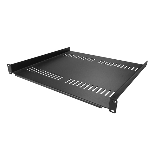 StarTech.com 2-Pack 1U Server Rack Shelf, Vented, 44lb Capacity, 16 Deep (CABSHELF116V2PK) Rackhylde Sort