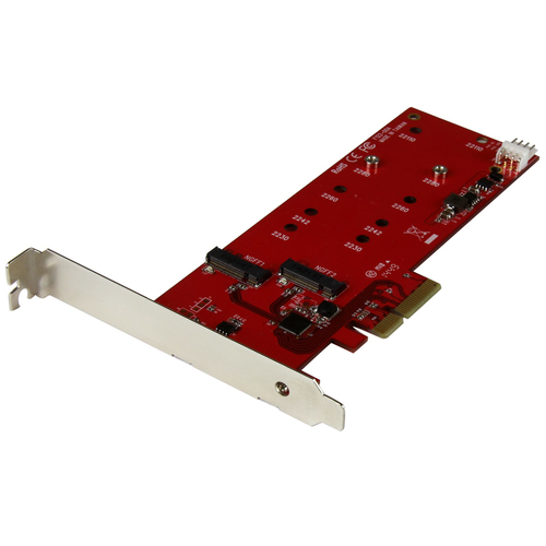 2 SLOT PCI EXPRESS M.2 SATA III CONTROLLER NGFF CARD ADAPTER