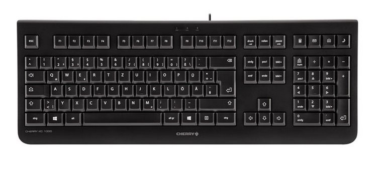 KC 1000 - Keyboard - Corded - QWERTY SPAIN - Black