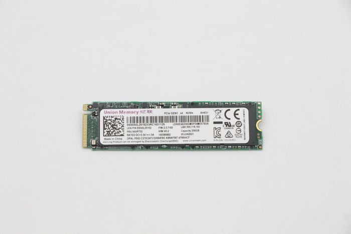 Lenovo 256G PCIe 3x4