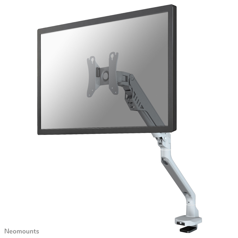 Single monitor arm - 10-32 inch - 2-8 kg - gas spring - Topfix - silver