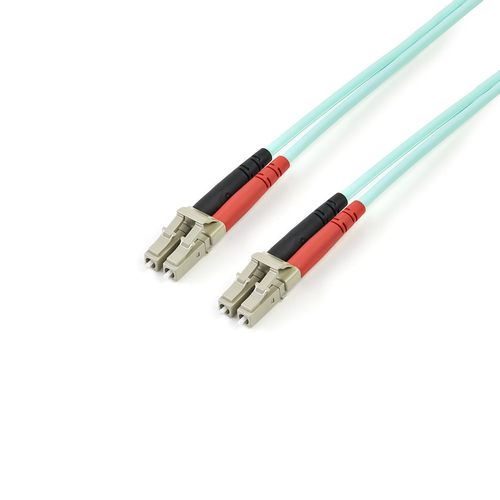 2M 10 GB AQUA MULTIMODE 50/125 LSZH FIBER PATCH CABLE LC-LC