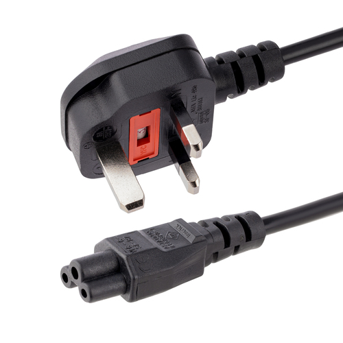 2M C5 LAPTOP POWER CORD - UK PLUG TO IEC320 C5 POWER CABLE