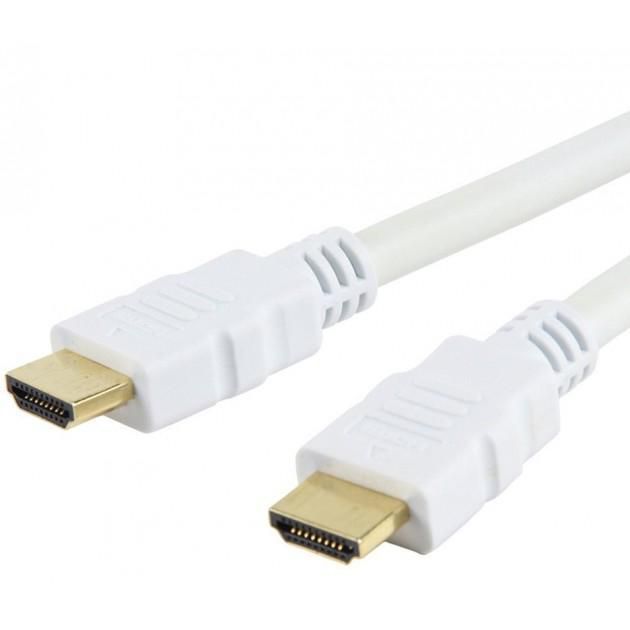 Techly 2m High Speed ​​HDMI Cable with Ethernet A/A M/M White