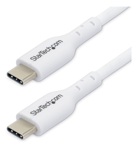 2M WHITE USB-C CHARGING CABLE 60W POWER DELIVERY M/M TYPE-C