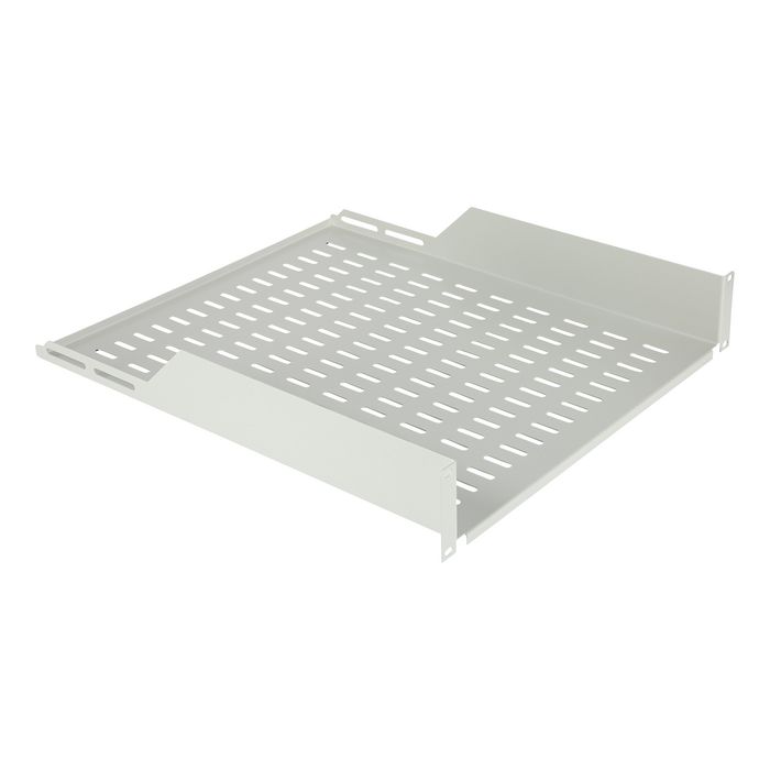 Lanview by Logon 2U 19" D=550mm RACK MOUNT SHELF WHITE
