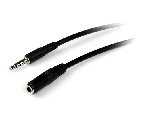3.5MM STEREO EXTENSION AUDIO CABLE - M/F - TRRS EXTENSION