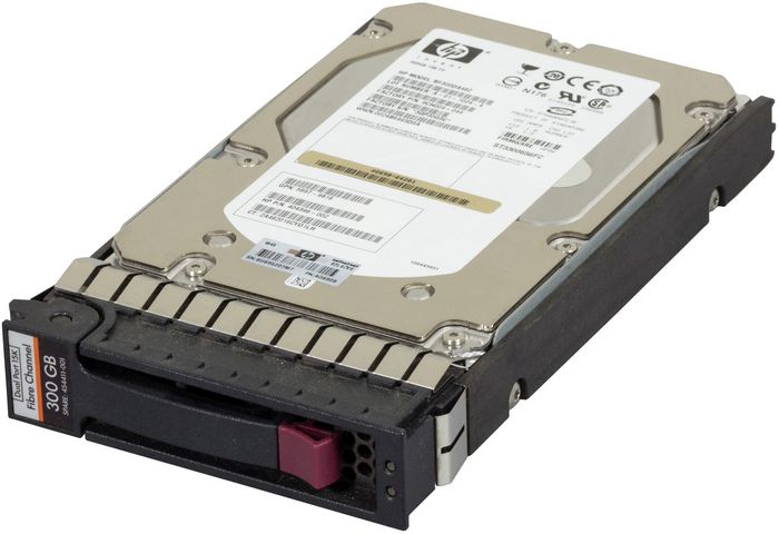 Hewlett Packard Enterprise 300GB, 15K, EVA M6412 Enclosure, Fibre channel Disk drive
