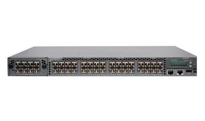 Juniper 32-port 1/10GbE SFP+ Converged Switch, 650W AC, 960Gbps, 1U, Rack Mount 19", 175W, 8.8kg, Gray