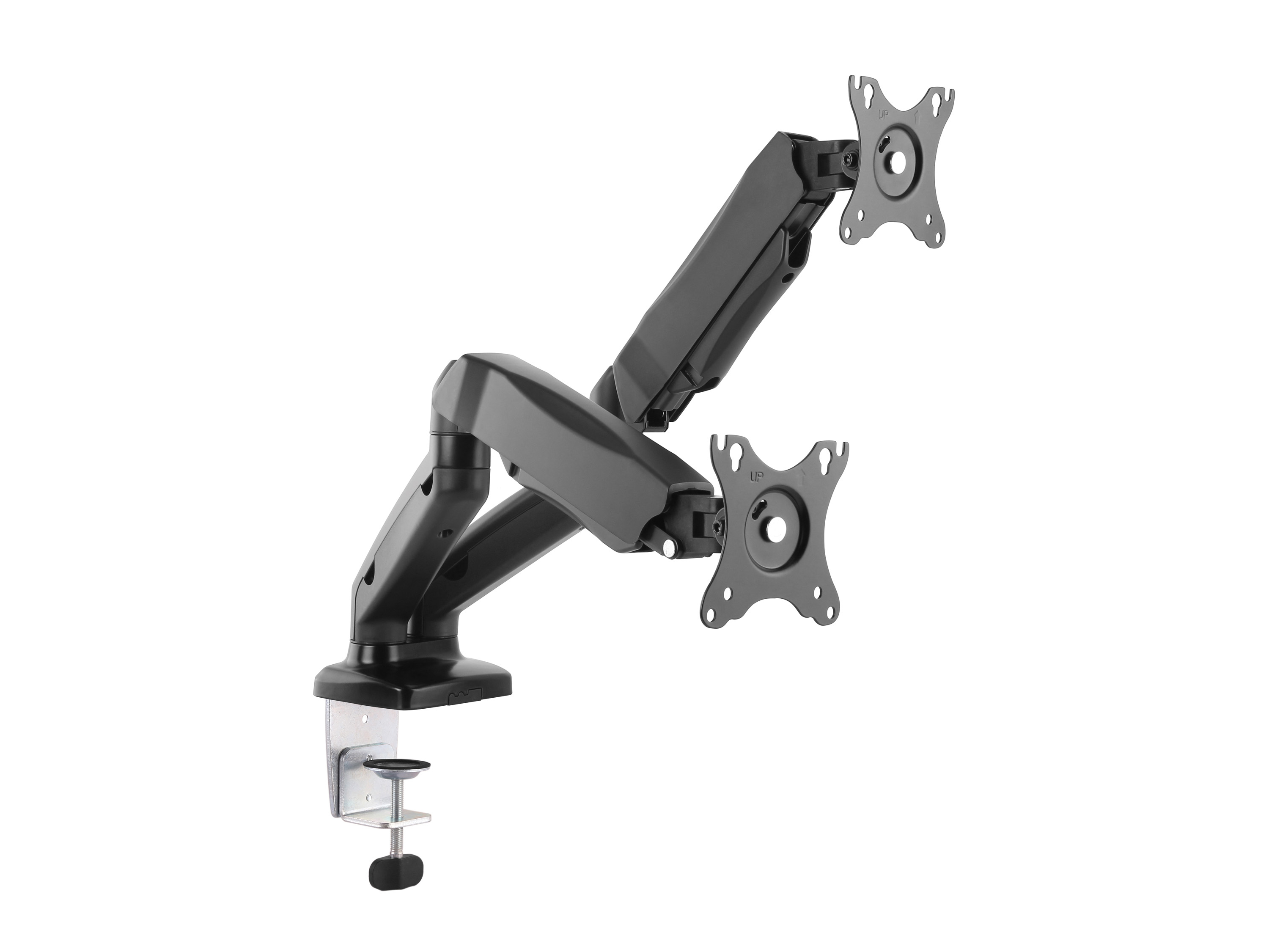 17 inch - 32 inch Interactive Desk Mount Dual Monitor Bracket