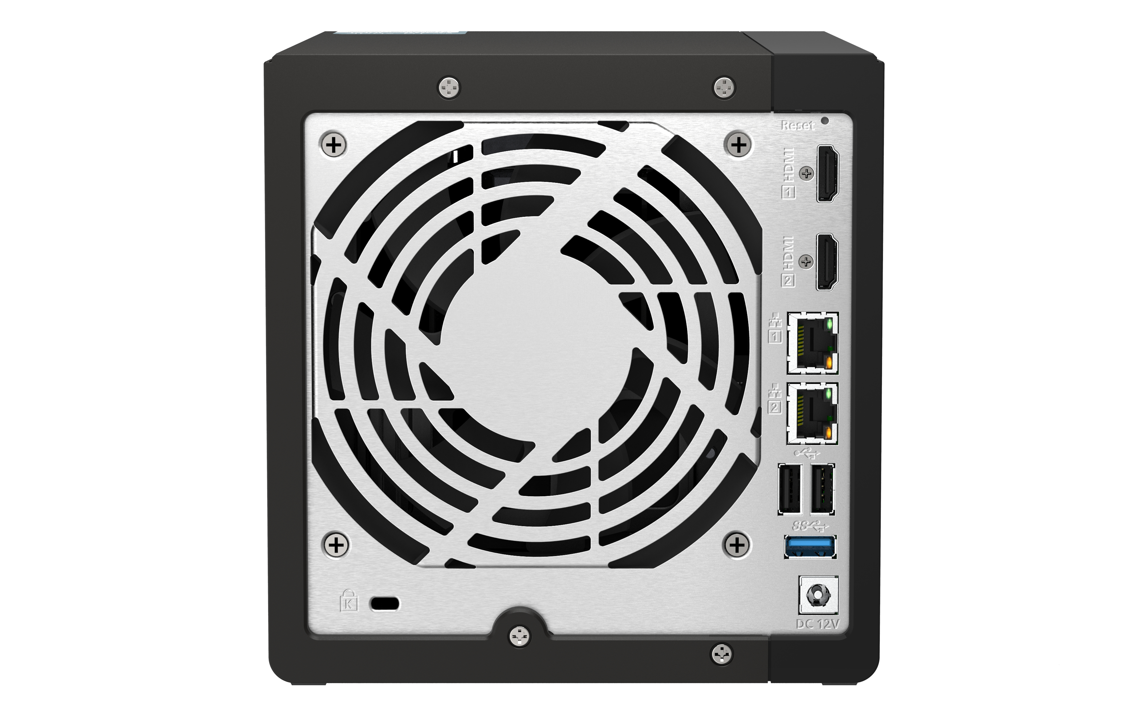 Intel Celeron J6412 NAS Tower - 4x 3.5 inch Bay - 8 GB RAM - 4GB Flash - Black