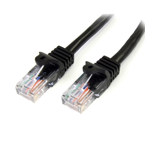 3M CAT 5E BLACK SNAGLESS ETHERNET RJ45 CABLE MALE TO MALE
