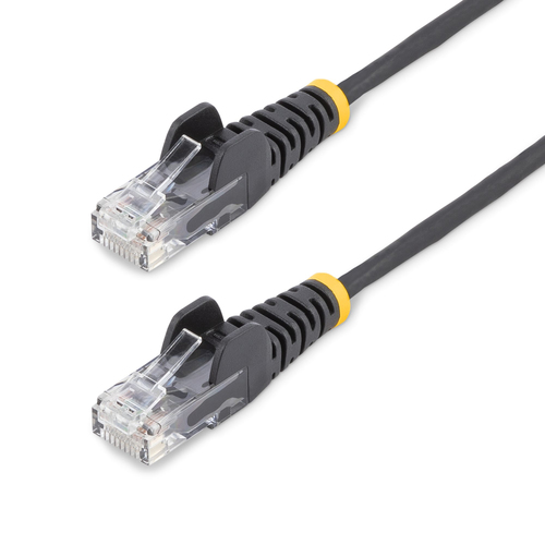 3M SLIM CAT6 CABLE - BLACK SNAGLESS - 28 AWG COPPER WIRE