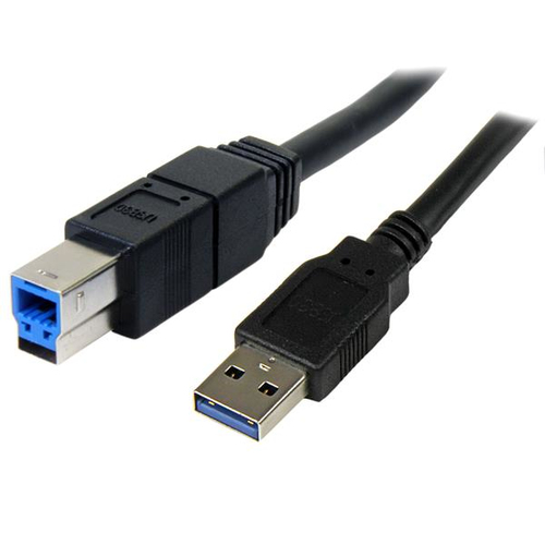 3M USB 3.0 A TO B CABLE - USB 3.0 CORD M/M - BLACK