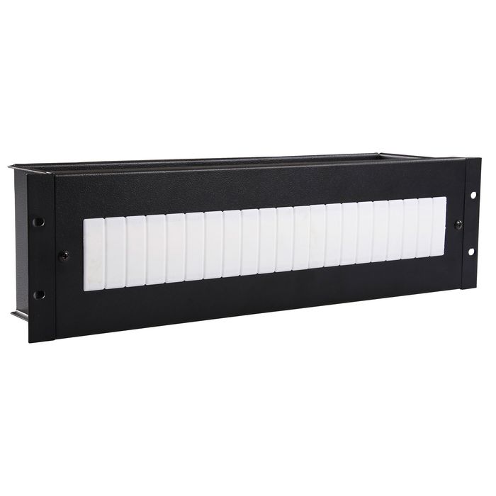 Lanview by Logon 3U 19" ELECTRICAL/DIN RAIL MODULE - BLACK