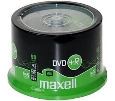 Maxell DVD+R 16x, 4.7GB/120min, 50 Pack