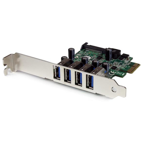 4 PORT PCI EXPRESS PCIE SUPERSP USB3.0 CONTROLLER CARD ADAPTER