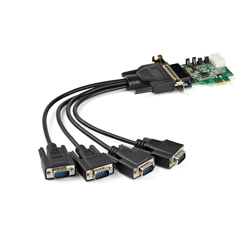 4 PORT PCIE RS232 SERIAL CARD .