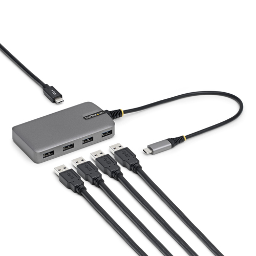 4-PORT USB-C HUB - PORTABLE USB HUB ADAPTER