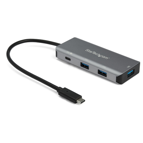 4-PORT USB-C HUB WITH PD 3.0 10GBPS - 3X USB-A/1X USB-C