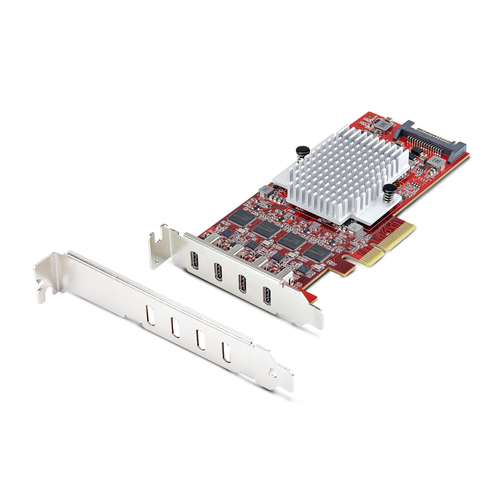 4-PORT USB TYPE-C PCIE CARD - USB-C 3.2 10GBPS PCI EXPRESS TAA