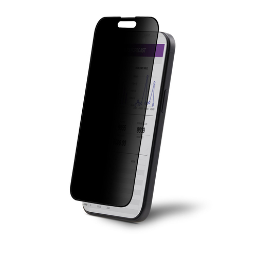 4-WAY PRIVACY SCREEN IPHONE 15 PRO MAX - TEMPERED GLASS FILTER