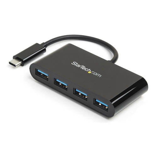 4PORT USB-C HUB - USB-C TO 4X USB-A - BUS POWERED USB 3.0 HUB