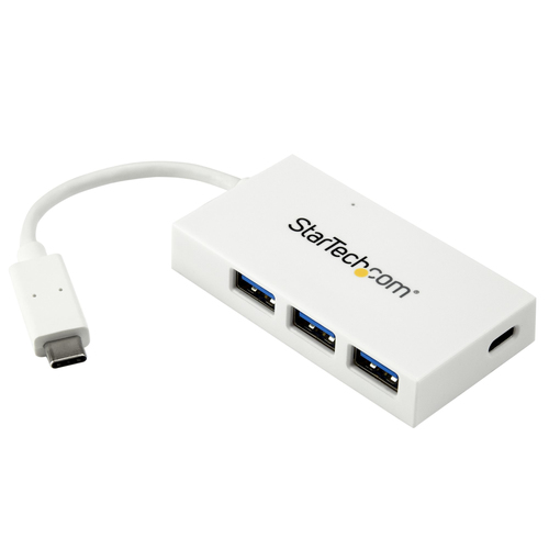 4PORT USB C HUB-USB-C TO CMA USB 3.0 HUB - WHITE