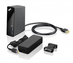 Lenovo 4X10E52940 laptop dock/port replicator Wired Black